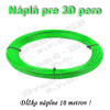 Náplň pre 3D pero, PLA - 1,75 mm - zelená (cena za 10 m)