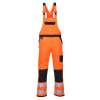 PORTWEST HI-VIS PW344 / Reflexné laclové nohavice - HV oranžová/čierna M