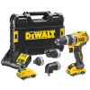 DeWALT DCD703L2T Aku vŕtačka s mulifunkčnou hlavou (57 Nm/12V/2x3,0Ah) kufor Tstak