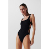 PLAVKY KARL LAGERFELD KARL DNA C/O SIDE SWIMSUIT BLACK