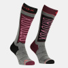 ORTOVOX Dámske dlhé ponožky FREE RIDE LONG SOCKS W mountain rose - bordová Veľkosť: 42-44