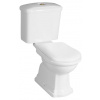 SAPHO RETRO 72cm WC kombi kompletné, spodný odpad, keramické, biele/bronz, WCSET13-RETRO-SO