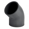 PVC koleno 32 mm 45° lepenie x lepenie