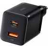 Baseus CCSUPP-E01 Super Si Quick Nabíječka USB + USB-C 30W Black 6953156206342