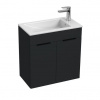 Jika Skrinka Cube s umývadlom 60 cm, antracitový mat H4536311763521