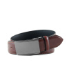 Hnedý pánsky kožený opasok do obleku CM: XL (107 cm) | Vhodný na gravírovanie