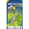 Ručně malovaná cyklomapa Mělnicko - autor neuvedený