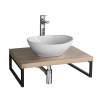 AQUALINE VEGA deska pod umyvadlo 82,5x45cm, dub platin VG785