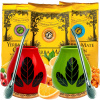 Zväčšený set Yerba Mate Green Ovocné + príslušenstvo pre dvoch 3x200 g
