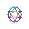 Prehadzovačka ABSOLUTEBLACK Sram Oval Rainbow 3mm offset Boost 34 zubov