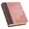 KJV Holy Bible, Note-Taking Bible, Faux Leather Hardcover - King James Version, Brown/Pink (Pevná)