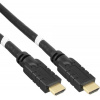 Vysokorýchlostný kábel PremiumCord HDMI s Ether.4K@60Hz so zosilňovačom, 30 m, 3x tienenie, M/M, pozlátené konektory,