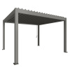 Biohort pergola 4x3,5 - 404,5 x 367,5 cm, kremeňovo sivá metalická B480430