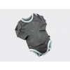 Dojčenský Merino set – body a legíny /žirafy, moka/ Veľkosť: 80/86