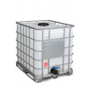 IBC kontajner Recobulk, oceľové lyžiny, 1000 litrov, plniaci otvor DN 225, vypúšťací otvor DN 80