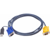 Aten 2L-5203UP 2L-5203UP sada káblov KVM, VGA, PS/2 na USB, dĺžka 3 m