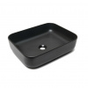 Swiss aqua technologies Umyvadlo na desku SAT Infinitio 50x39 cm černá mat bez přepadu SATINF5039BKM