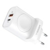 VEGER sieťová nabíjačka USB + typ C + nabíjačka kompatibilná s hodinkami Apple Watch PD 25W W002E čierna