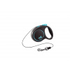 Vodítko Flexi Black Design XS lanko 3m/8kg modrá