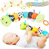 Senzorická hračka pre bábätká, hudobná plyšová antistresová húsenica