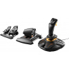Thrustmaster T16000M FCS Flight Pack joystick k leteckému simulátoru USB PC černá vč. pedálů , vč. posuvných regulátorů
