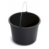 Plastové vedro BUCKET v čiernom farebnom prevedení s kovovou rúčkou 36,5 x 28 cm 39303