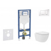 GEBERIT - Duofix Set předstěnové instalace, kompaktního klozetu Oudee Vortex a sedátka softclose, tlačítko Sigma30, bílá/chrom SANI11CA3164B