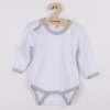 Dojčenské body New Baby so sivým lemom - 74 (6-9m)