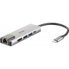 D-Link DUB-M520 dokovací stanice/replikátor portů Kabel Thunderbolt 3 Hliník