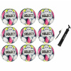 Výhodný set - 9 x Futbalová lopta SELECT FB League CZ Chance Liga 2024/25 5 bielo-modrá