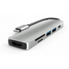 Dokovacia stanica USB-C 3.2 HUB 3x USB HDMI čítačka pamäťových kariet SD microSD