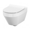 Cersanit CREA WC MISA ZÁVESNÁ + SEDÁTKO DUROPLAST, SLIM, ODNÍMATEĽNÉ, biele S701-212
