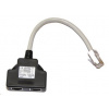 Adaptér rozdvojka RJ45, 1x8p8c/2x8p4c, TEL-TEL