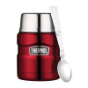 Thermos Style - termoska na jedlo so skladacou lyžicou a šálkou 470 ml - červená Veľkosť: ks