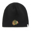 '47 Brand Chicago Blackhawks pletená zimná čiapka čierna