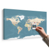 Obraz na korku štýlová vintage mapa sveta