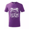 Indian Motorycle Club - Tričko detské bavlnené - 122 cm/6 rokov ( Fialová )