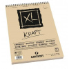 Blok CANSON XL Kraft - špirálová väzba - A4 - 60 listov - 90 g/m2
