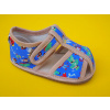 Detské papučky Milash - modré BAREFOOT