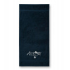 Uterák/osuška s výšivkou vzor Tatry a orol - možnosť doplniť vlastný nápis Farba: 02-tmavomodrá, Dodatočný nápis: vlastný nápis - doplniť do poznámky, Rozmer: Uterák 100x50cm