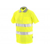 CXS Canis Pracovné oblečenie pánske Hi-Viz polokošeľa CXS DOVER Farba: žltá, Veľkosť: 3XL