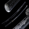 Kawashima katana Kokushibyo z japonskej ocele Tamahagane, obojstranné horimono