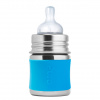 Pura® nerezová dojčenská fľaša 150ml, Aqua