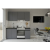 VerDesign, SALVIA jednoduchá kuchynská linka 180 cm, sivá LTD
