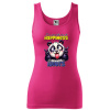 Dámske tielko Happiness - prekvapivo jednoduchý - Veľkosť: 2XL - Farba: Purpurová