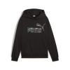Puma Mikiny ESS+ CAMO HOODIE FL Čierna