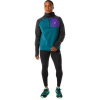 Pánsky bežecký set ASICS Winter Run LS Hoodie velvet pine