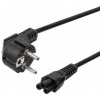 PremiumCord Kabel síťový 230V k notebooku 2m, trojlístek 