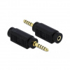 Delock Jack audio adaptér [1x cinch - 1x jack zásuvka 3,5 mm] čierny