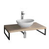 AQUALINE VEGA deska pod umyvadlo 97,5x45cm, dub platin VG700